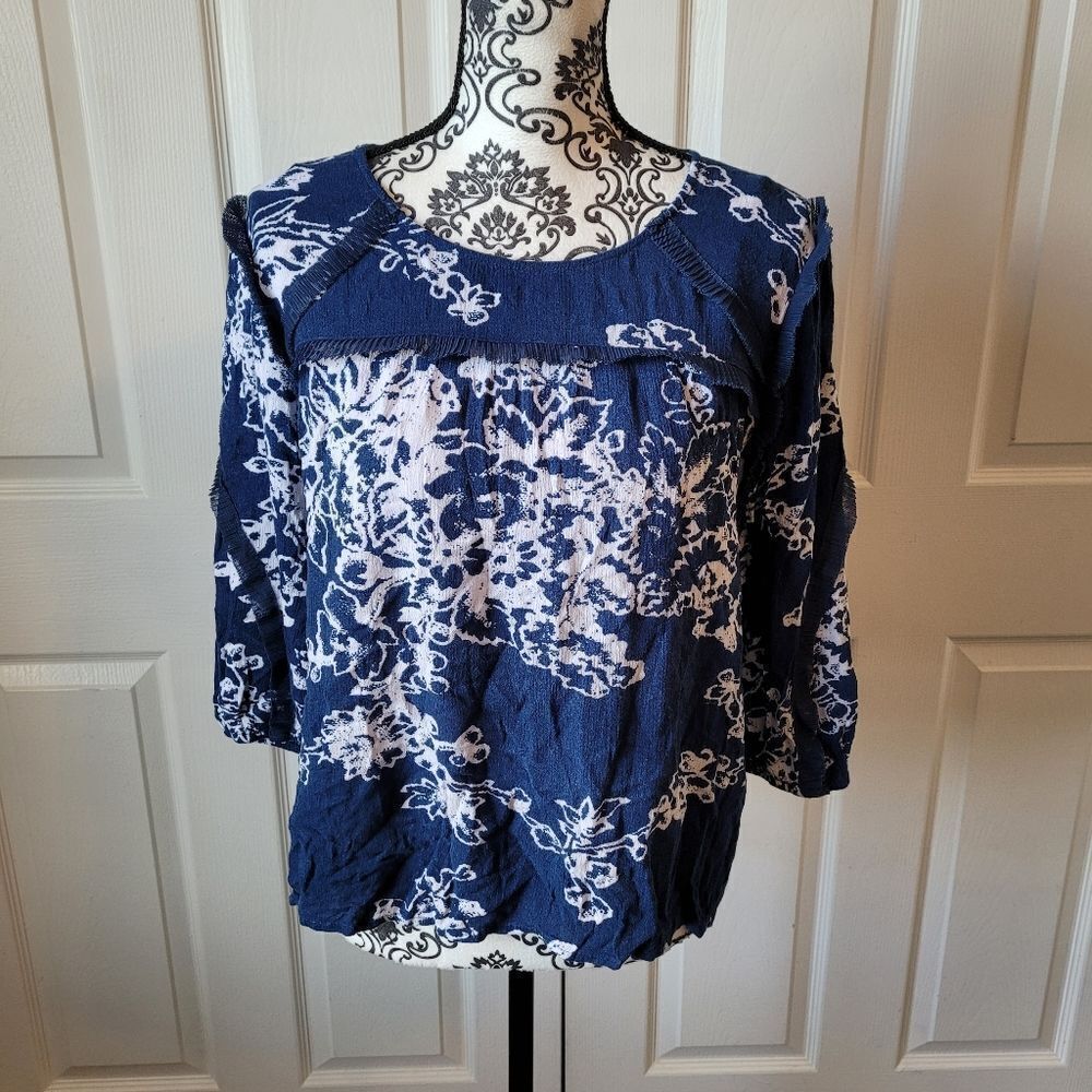 Vintage America boho Fringed top